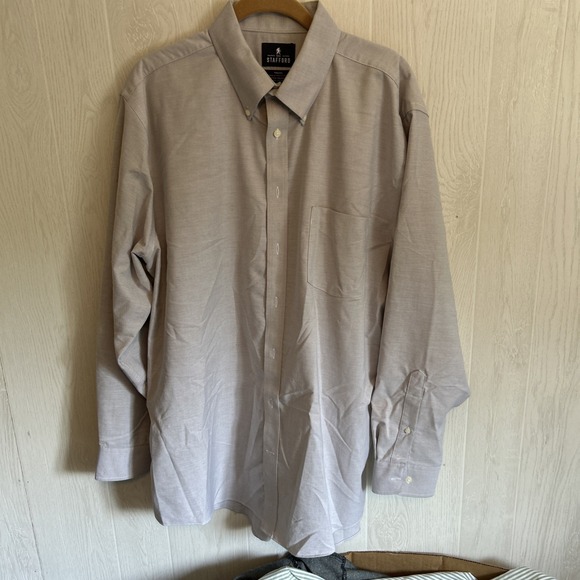 Mens Lot 5 Button Down Stafford‎ Dress Shirts 17 34/35 Multi Colors Stripes - Picture 5 of 7